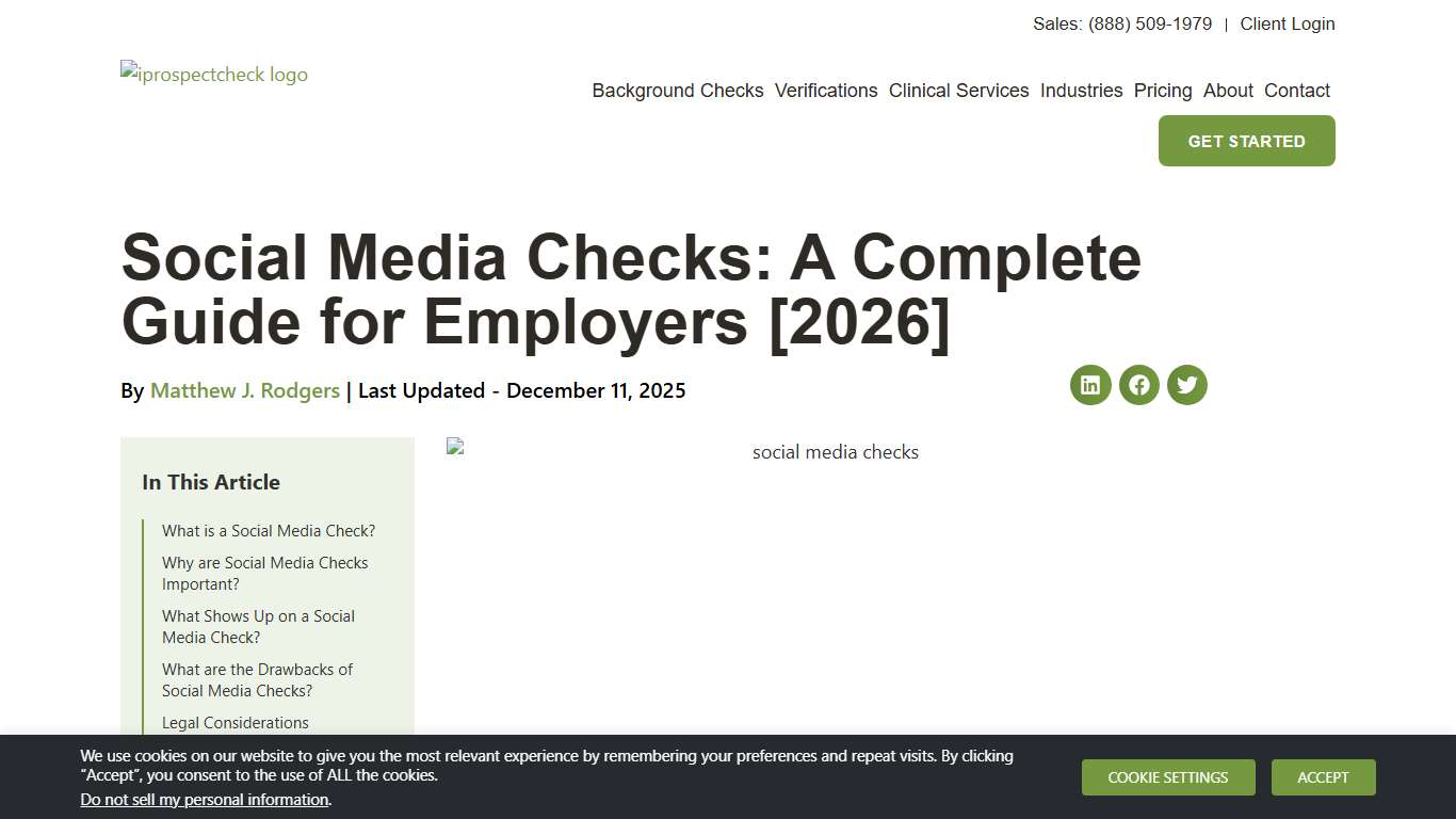 Social Media Checks: A Complete Guide for Employers [2026] - iprospectcheck